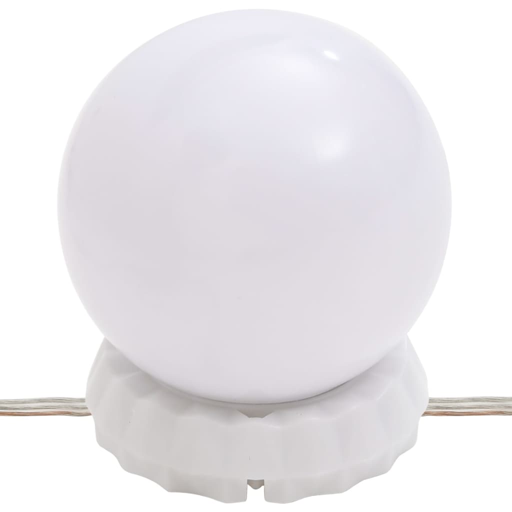 Veidrodinė spintelė su LED, balta, 91x15x76,5cm, blizgi