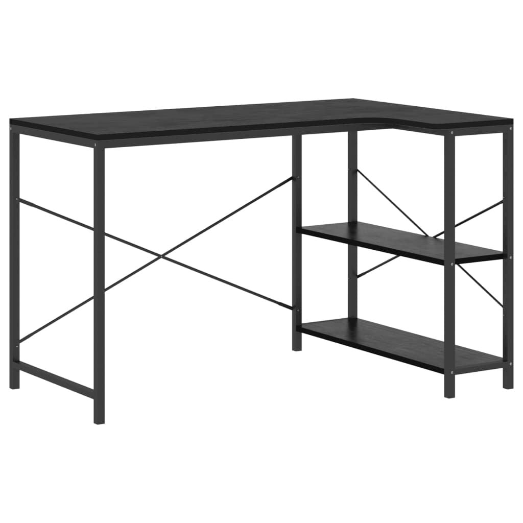 Kompiuterio stalas, juodos spalvos, 110x72x70cm, MDP