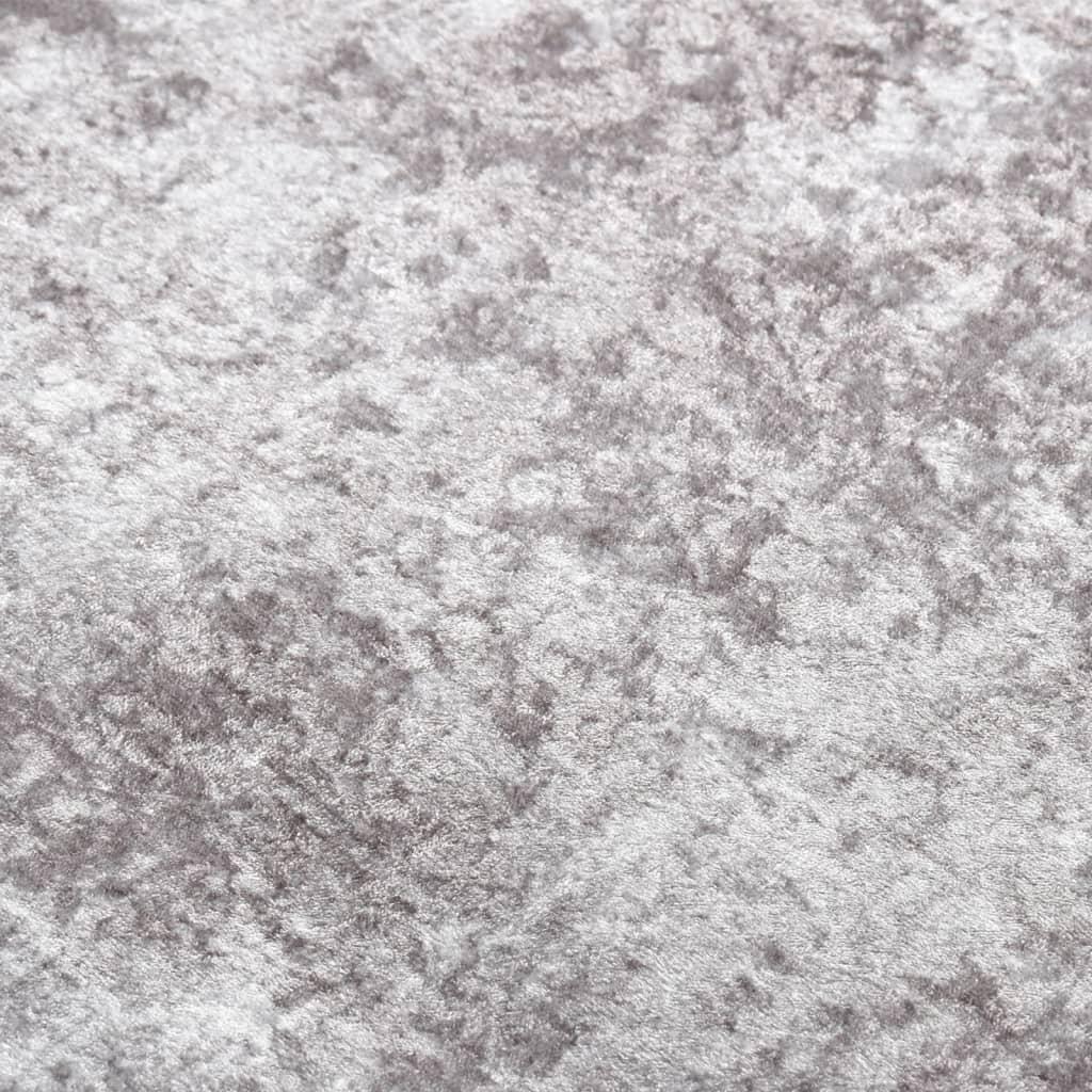 Kilimas, pilkos spalvos, 80x300cm, neslystantis, skalbiamas