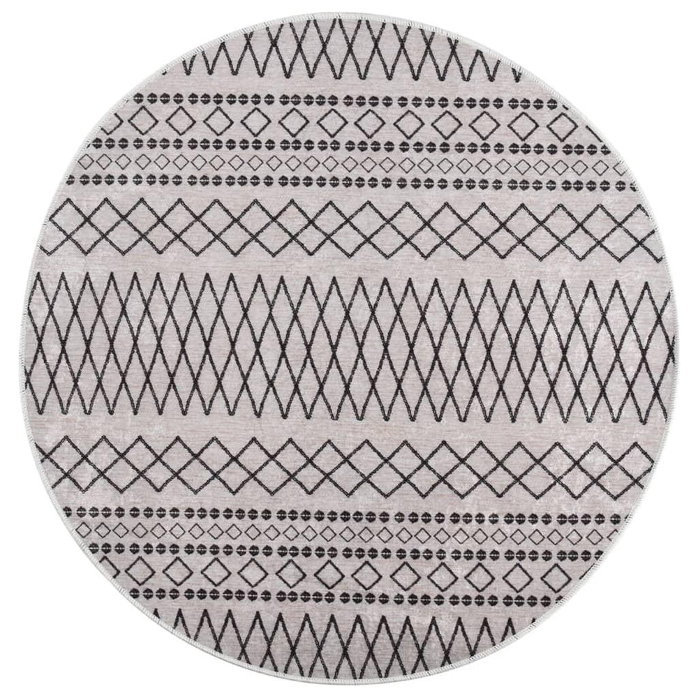 Kilimas, juodos ir baltos spalvos, 120cm, neslystantis