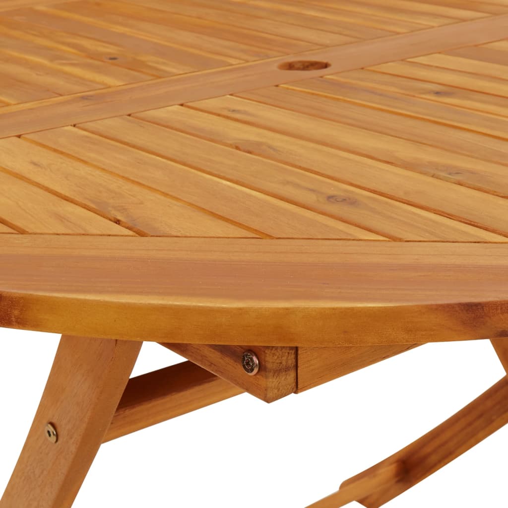 Sulankstomas sodo stalas, 110cm, akacijos medienos masyvas