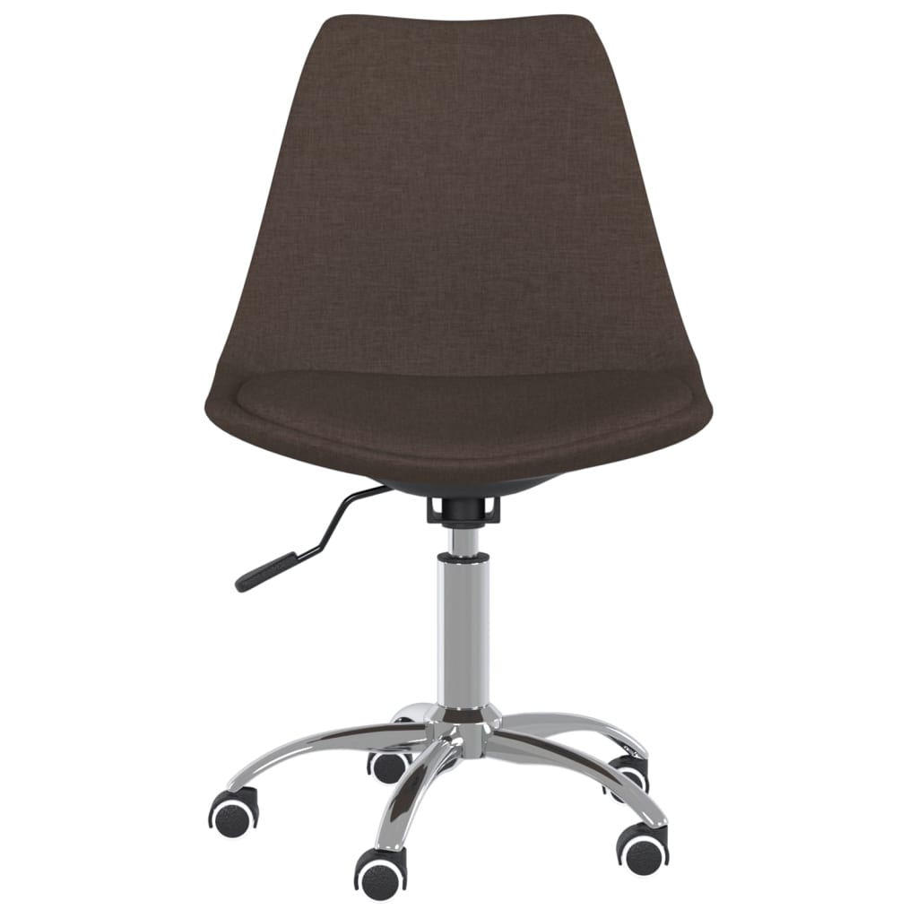 Pasukama biuro kėdė, tamsiai rudos spalvos, audinys