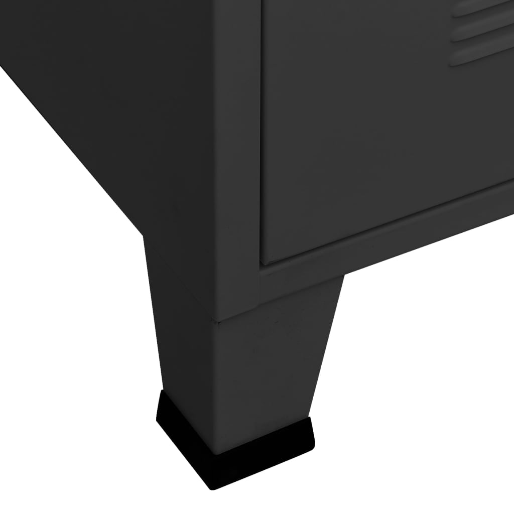 Televizoriaus spintelė, juoda, 105x35x42cm, metalas