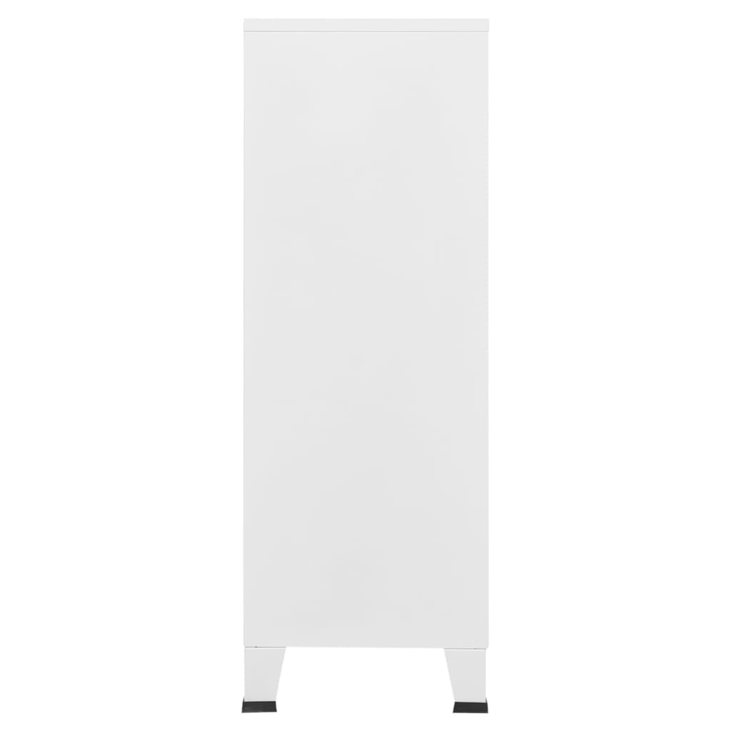 Spintelė dokumentams, balta, 75x40x115cm, metalas