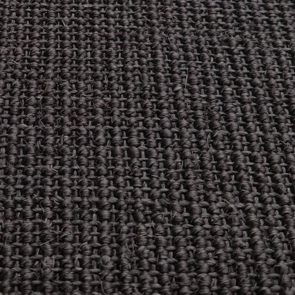 Kilimas, juodos spalvos, 80x350cm, natūralus sizalis