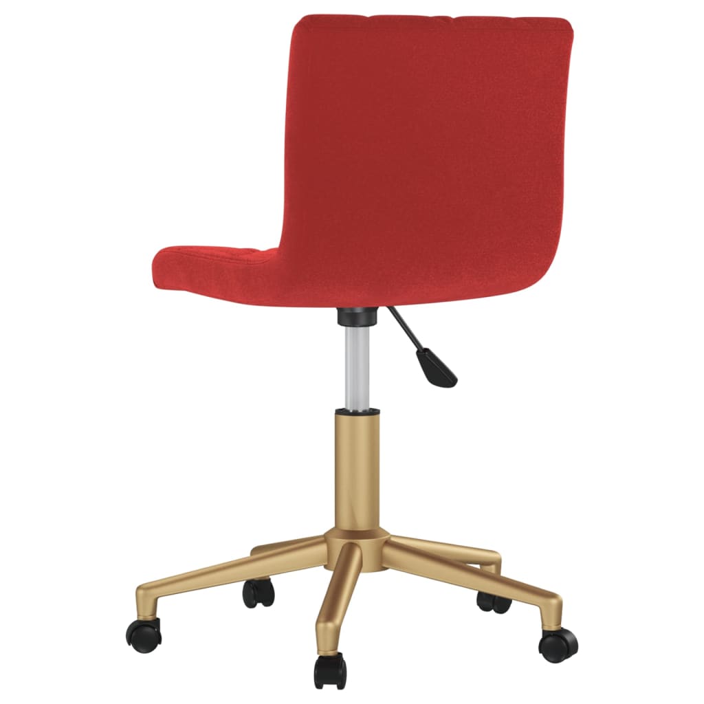 Pasukama biuro kėdė, raudonojo vyno spalvos, aksomas (333880)