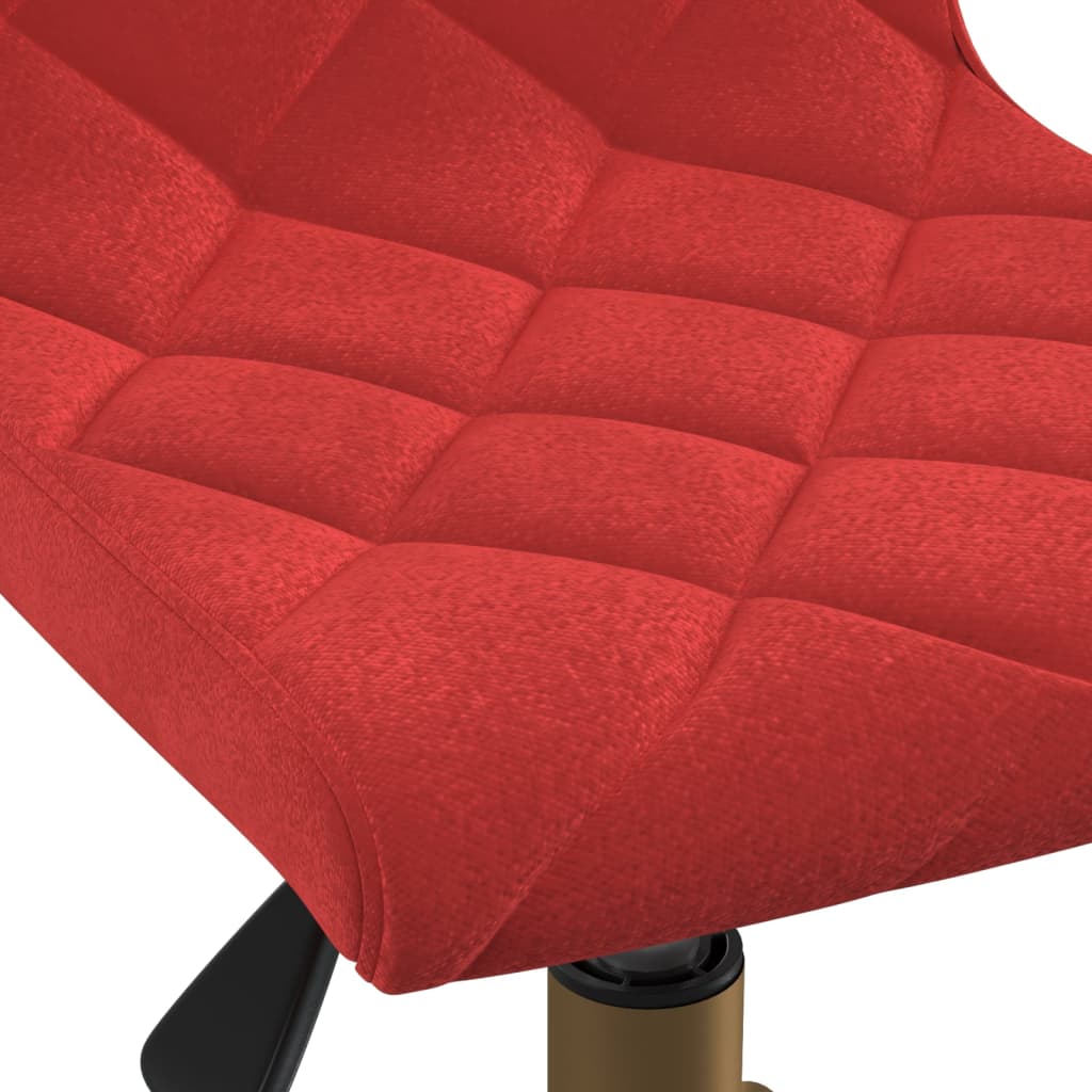 Pasukama biuro kėdė, raudonojo vyno spalvos, aksomas (333880)