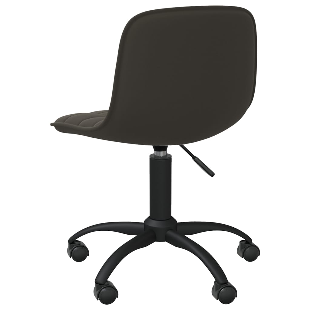 Pasukama biuro kėdė, tamsiai pilkos spalvos, aksomas (334023)