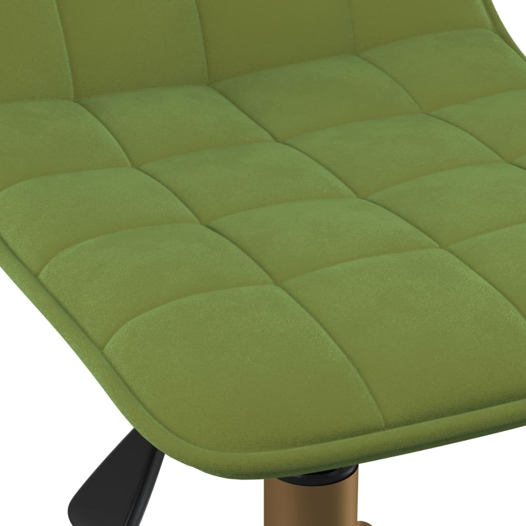 Pasukama biuro kėdė, šviesiai žalios spalvos, aksomas (334130)