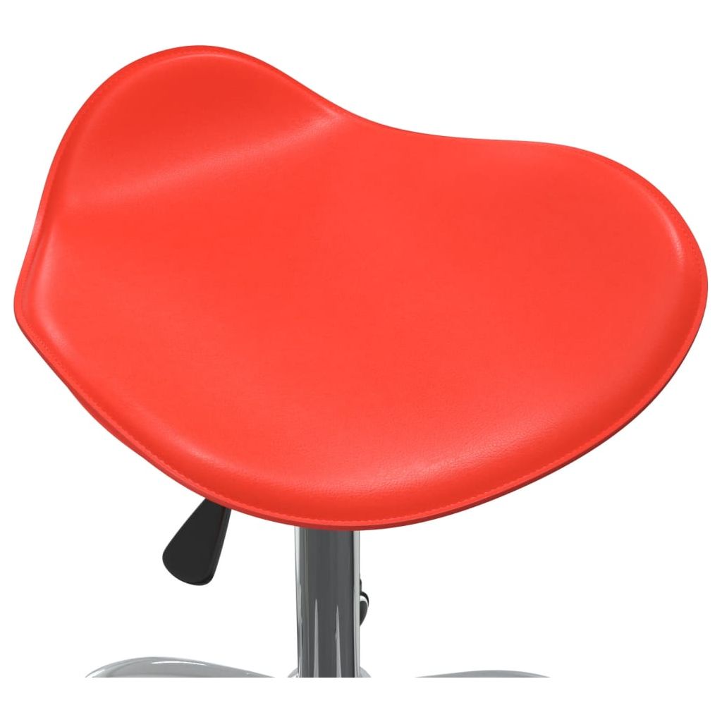 Biuro kėdė, raudonos spalvos, dirbtinė oda (323685)