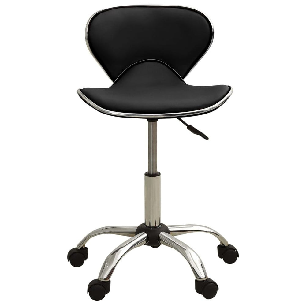 Biuro kėdė, juodos spalvos, dirbtinė oda (323674)