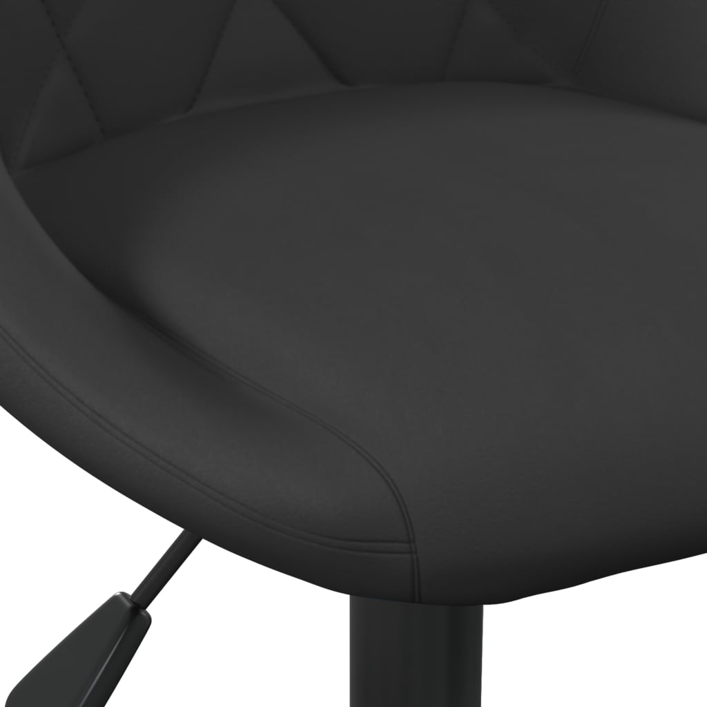 Pasukamos valgomojo kėdės, 6vnt., juodos spalvos, aksomas