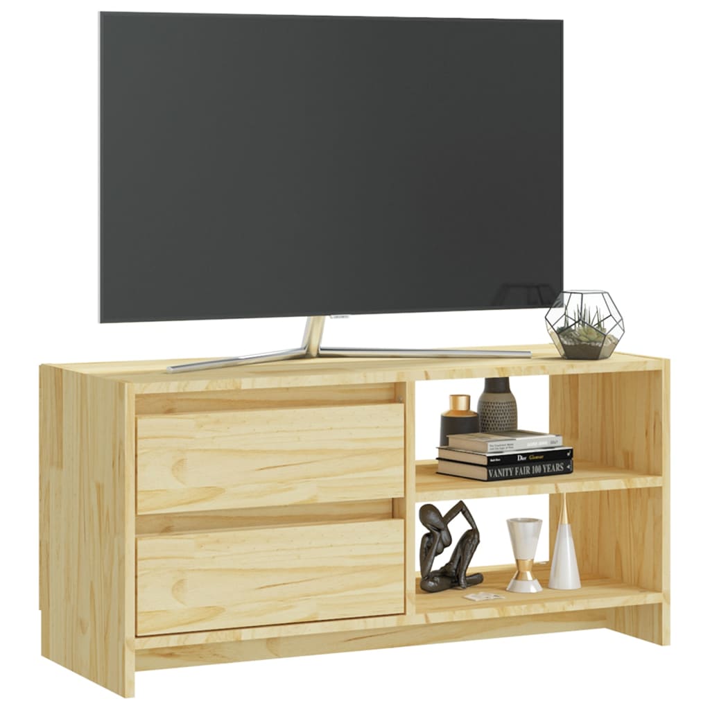 Televizoriaus spintelė, 80x31x39cm, pušies medienos masyvas