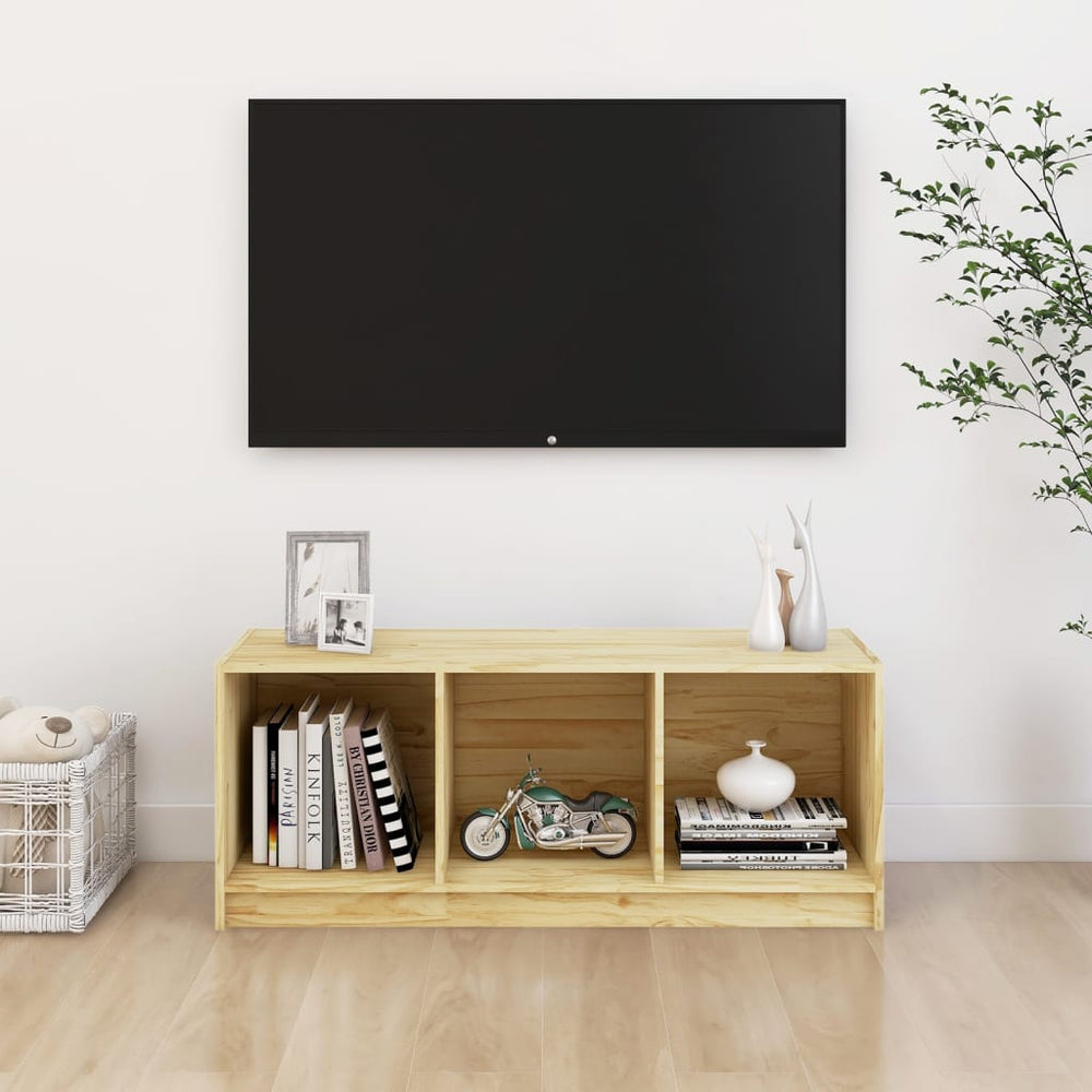 Televizoriaus spintelė, 104x33x41cm, pušies medienos masyvas