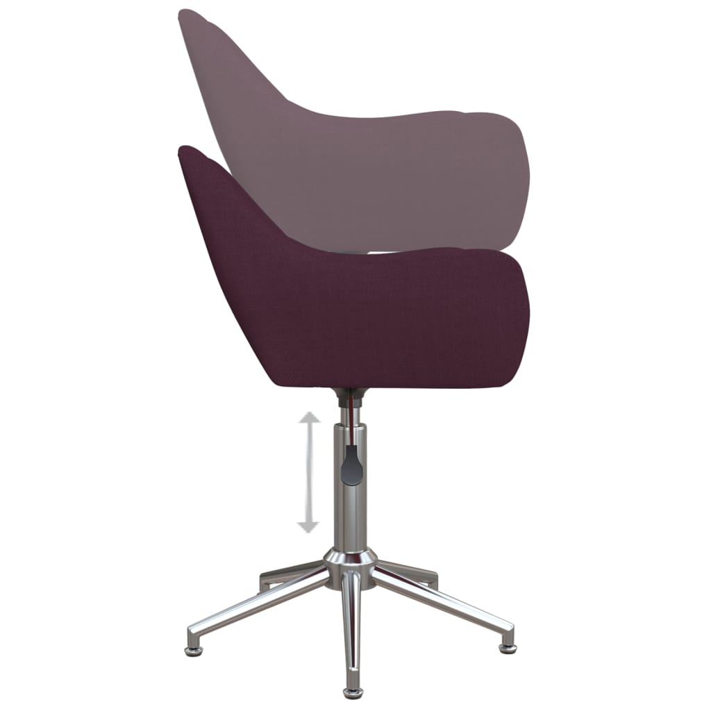 Pasukama biuro kėdė, violetinės spalvos, audinys (330960)