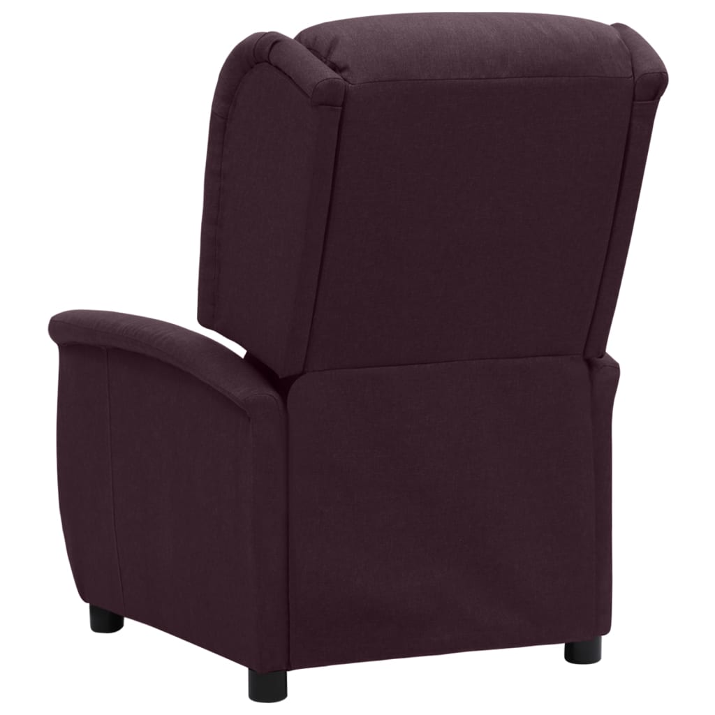 Pakeliamas atlošiamas krėslas, violetinės spalvos, audinys