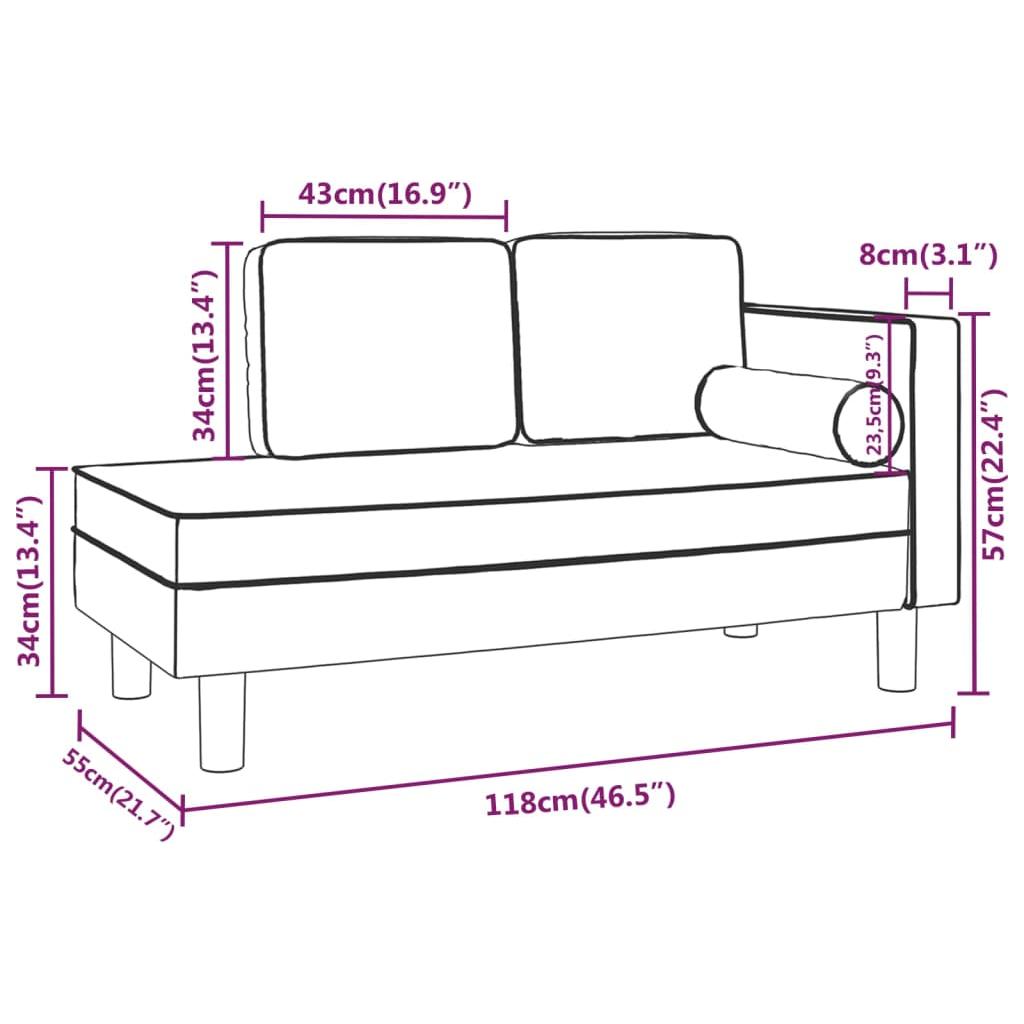 Dvivietė sofa–lova, pilkos spalvos, dirbtinė oda