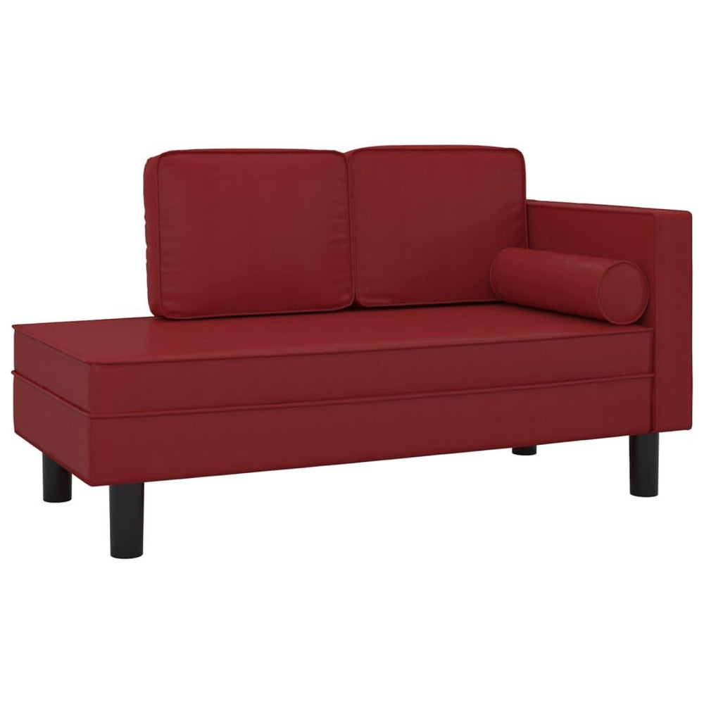 Dvivietė sofa–lova, raudonojo vyno spalvos, dirbtinė oda