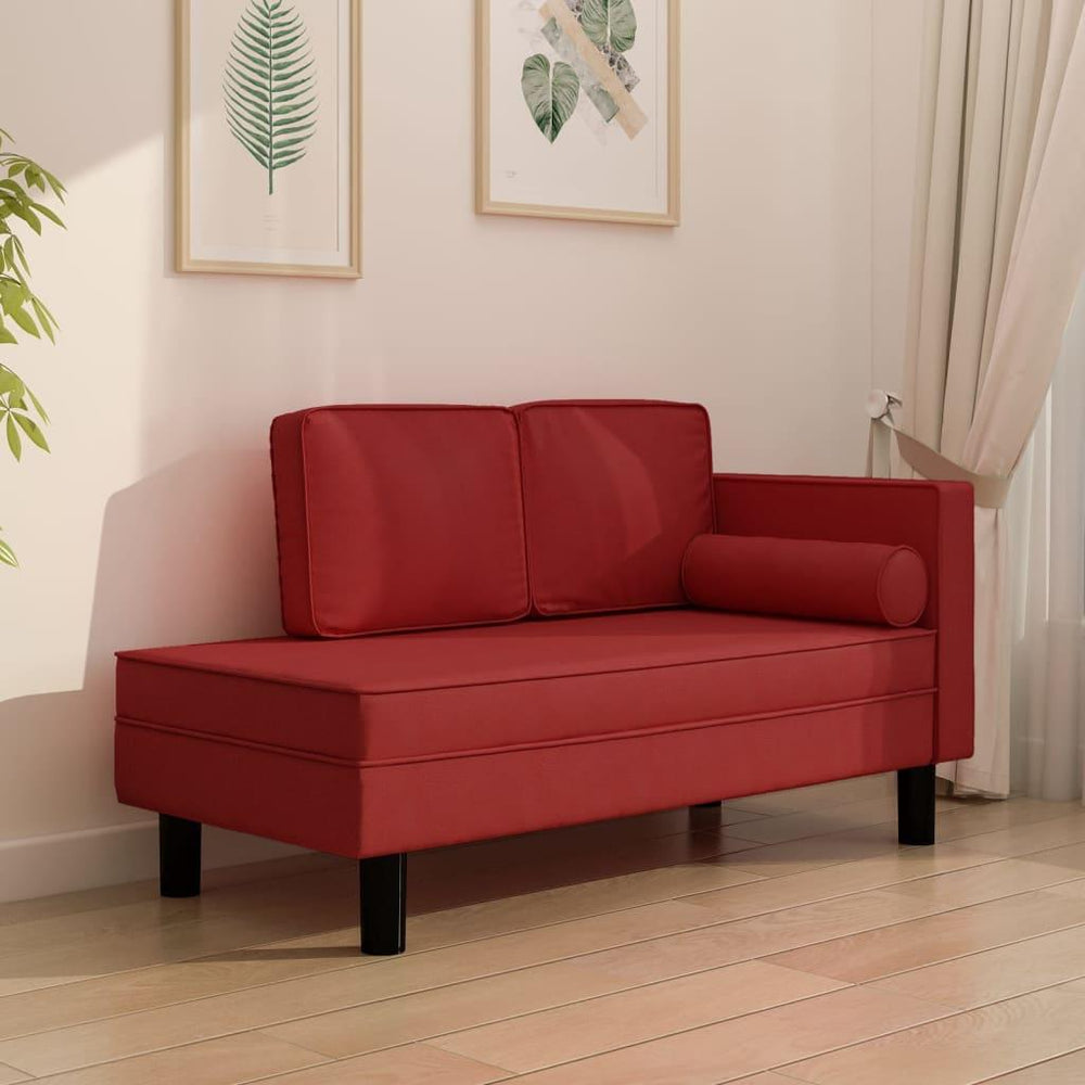 Dvivietė sofa–lova, raudonojo vyno spalvos, dirbtinė oda
