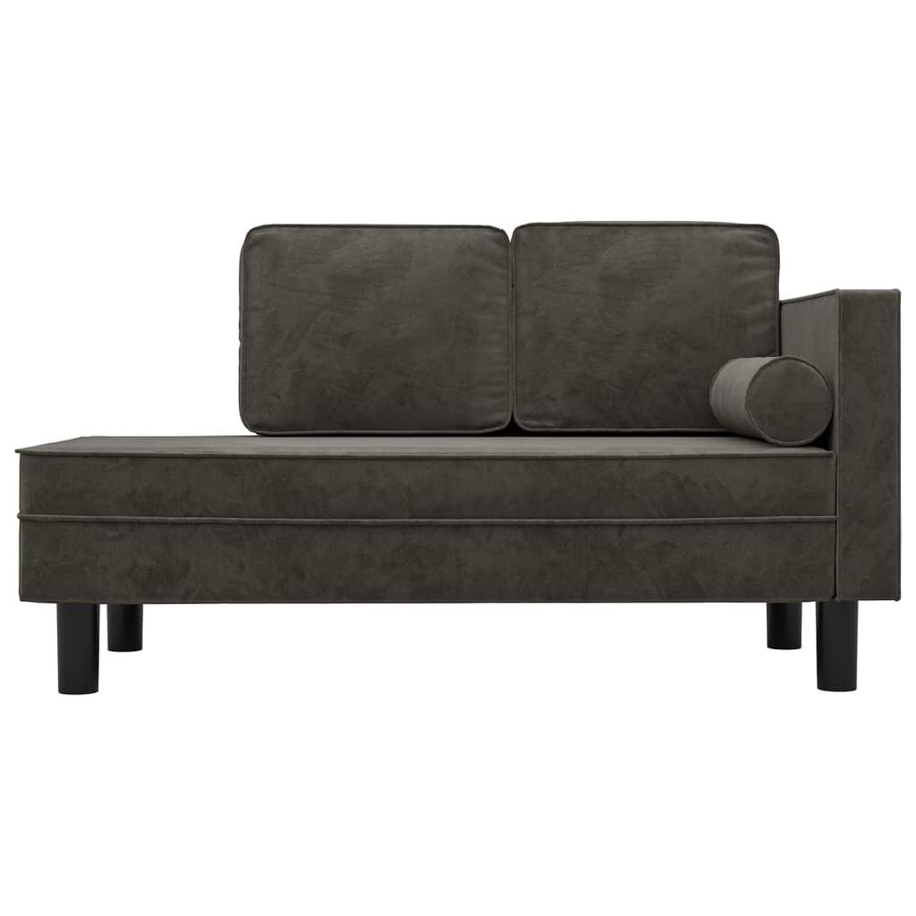 Dvivietė sofa-lova, tamsiai pilkos spalvos, aksomas