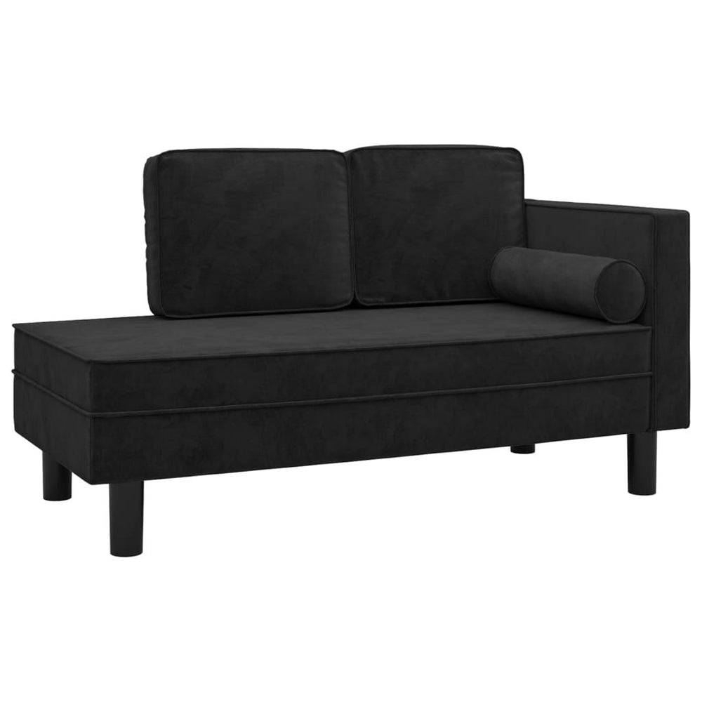 Dvivietė sofa-lova, juodos spalvos, aksomas
