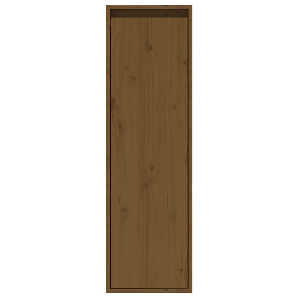 Sieninės spintelės, 2vnt., medaus rudos, 30x30x100cm, pušis