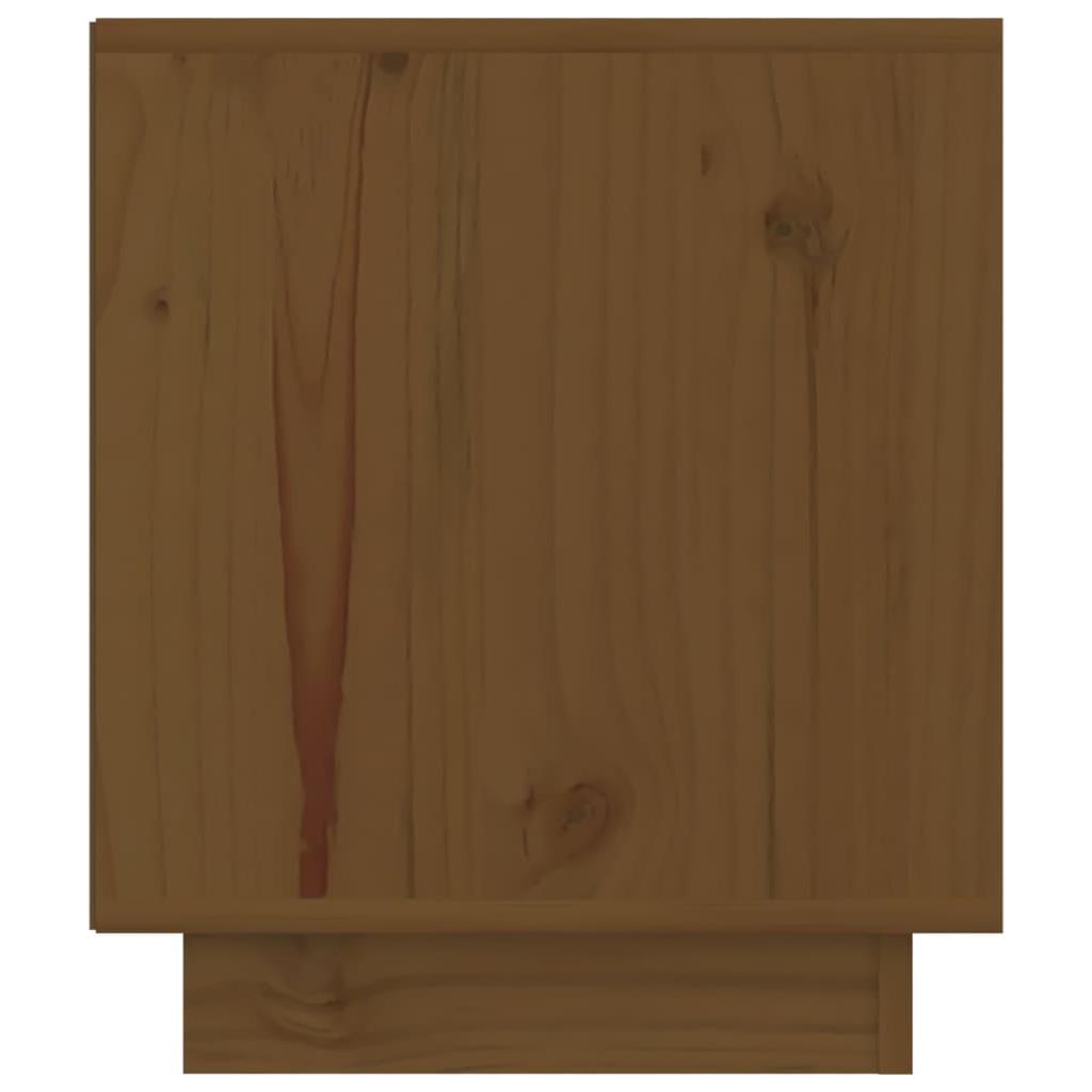 Naktinės spintelės, 2vnt., medaus rudos, 40x34x40cm, pušis