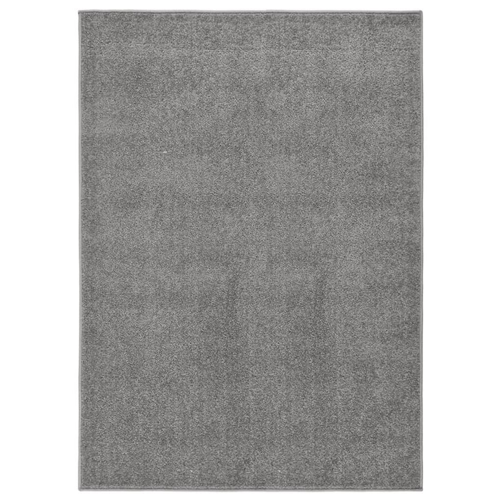 Kilimėlis, pilkos spalvos, 140x200cm, trumpi šereliai