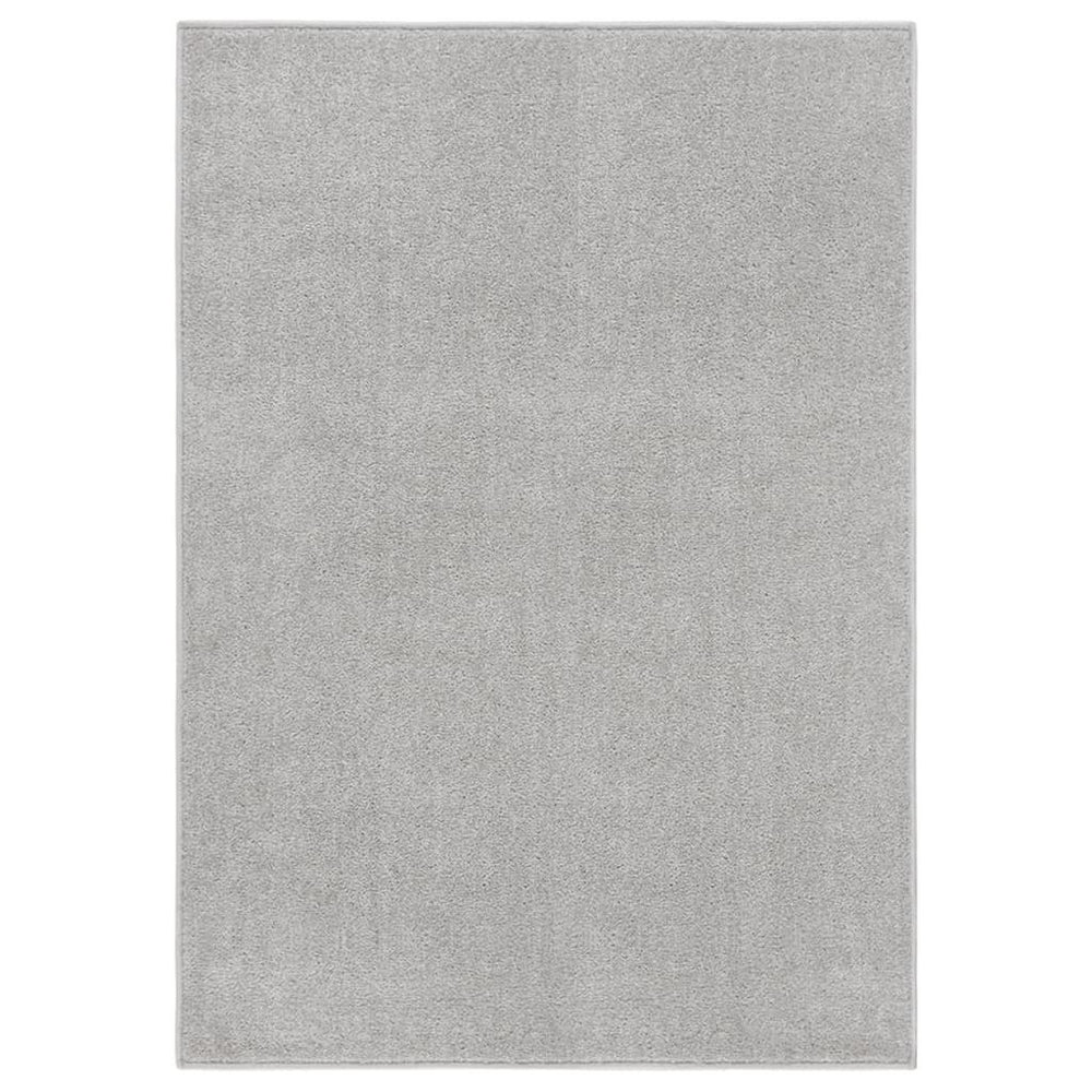 Kilimėlis, šviesiai pilkos spalvos, 240x340cm, trumpi šereliai