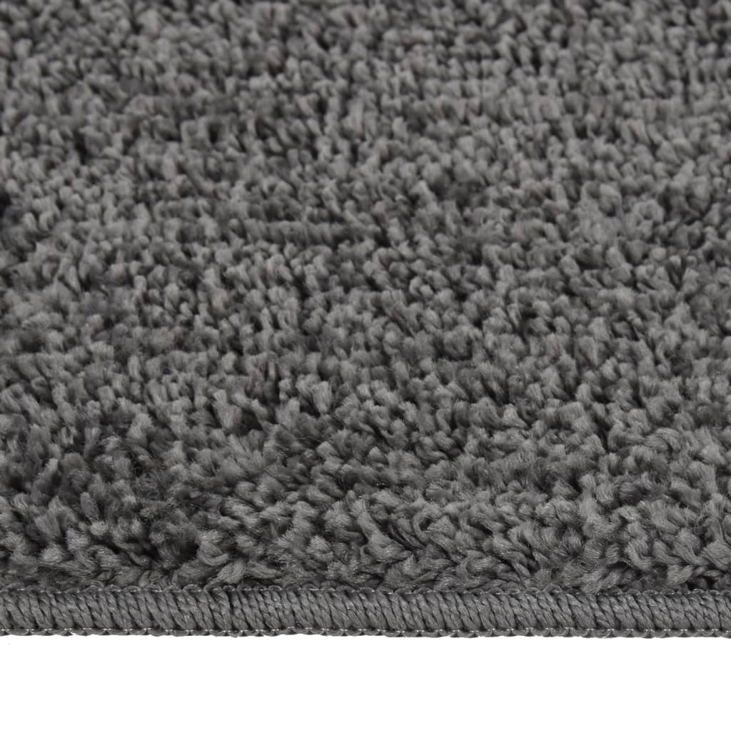Shaggy tipo kilimėlis, tamsiai pilkas, 140x200cm, neslystantis