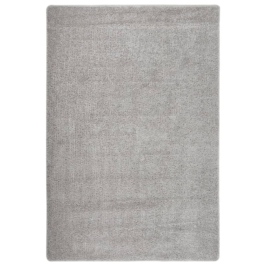 Shaggy tipo kilimėlis, šviesiai pilkas, 140x200cm, neslystantis