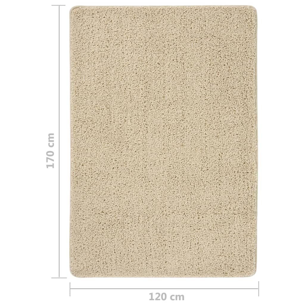 Shaggy tipo kilimėlis, kreminis, 120x170cm, neslystantis