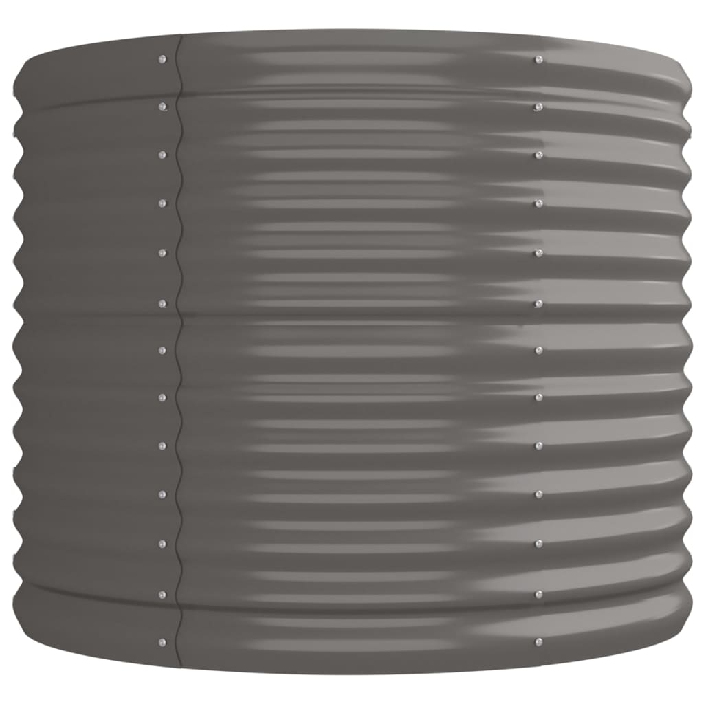 Sodo lovelis, pilkas, 224x80x68cm, plienas
