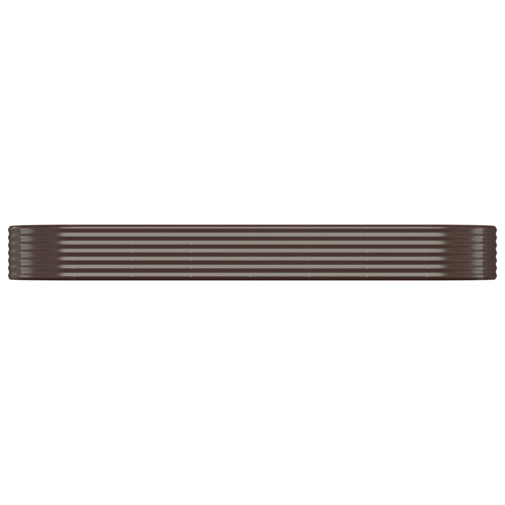 Sodo lovelis, rudas, 322x100x36cm, plienas