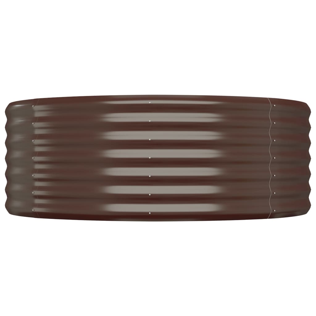 Sodo lovelis, rudas, 322x100x36cm, plienas