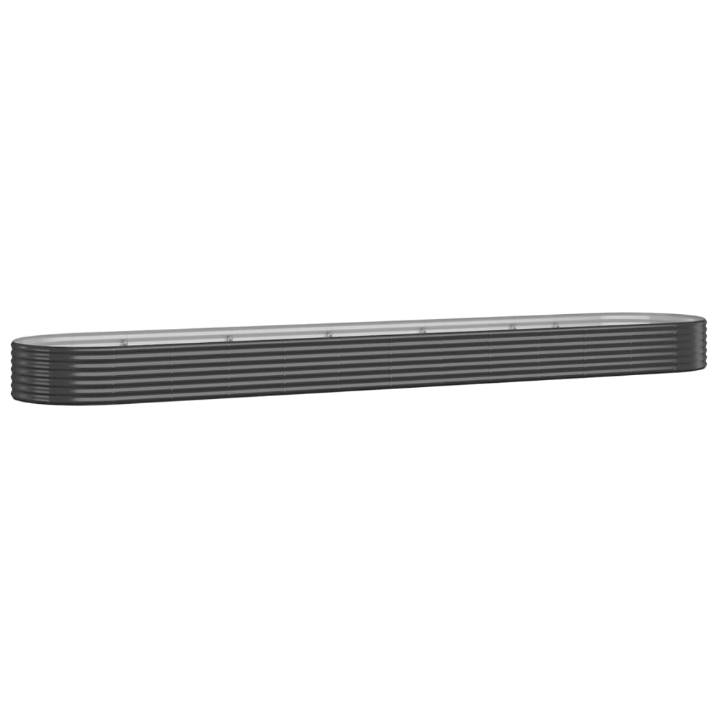 Sodo lovelis, antracito, 507x100x36cm, plienas