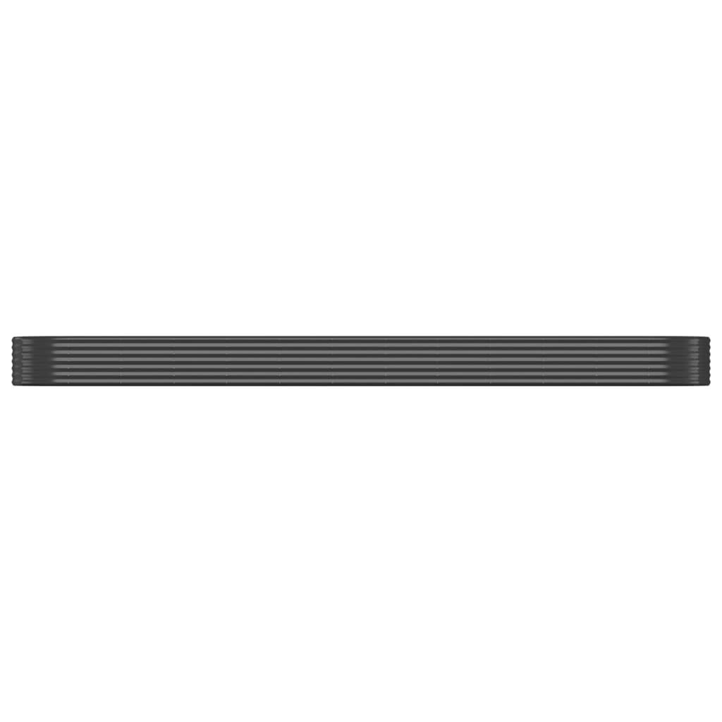 Sodo lovelis, antracito, 507x100x36cm, plienas