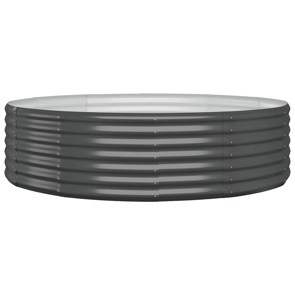 Sodo lovelis, antracito, 140x140x36cm, plienas