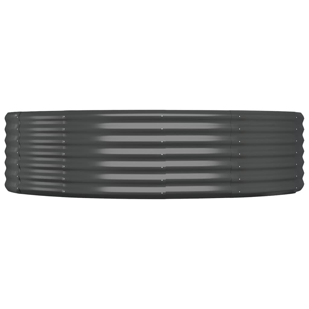 Sodo lovelis, antracito, 140x140x36cm, plienas