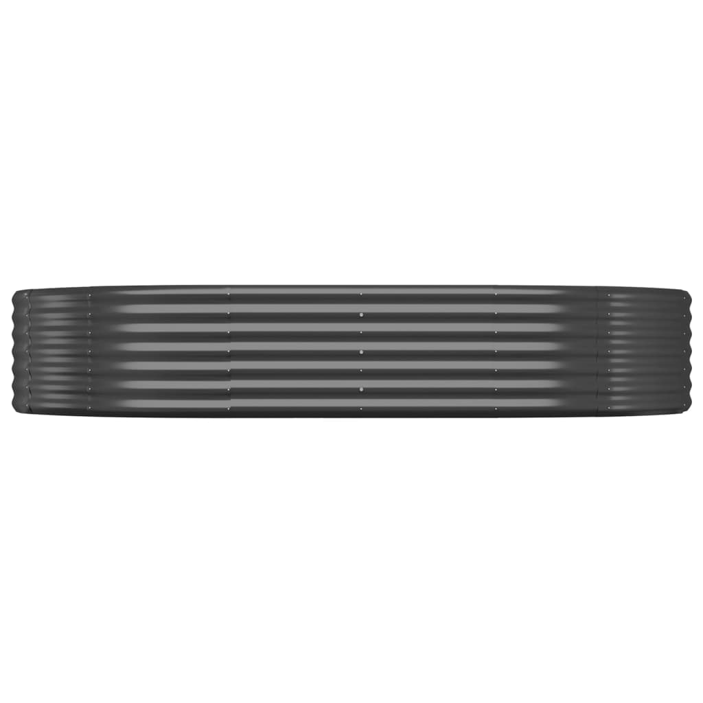 Sodo lovelis, antracito, 214x140x36cm, plienas