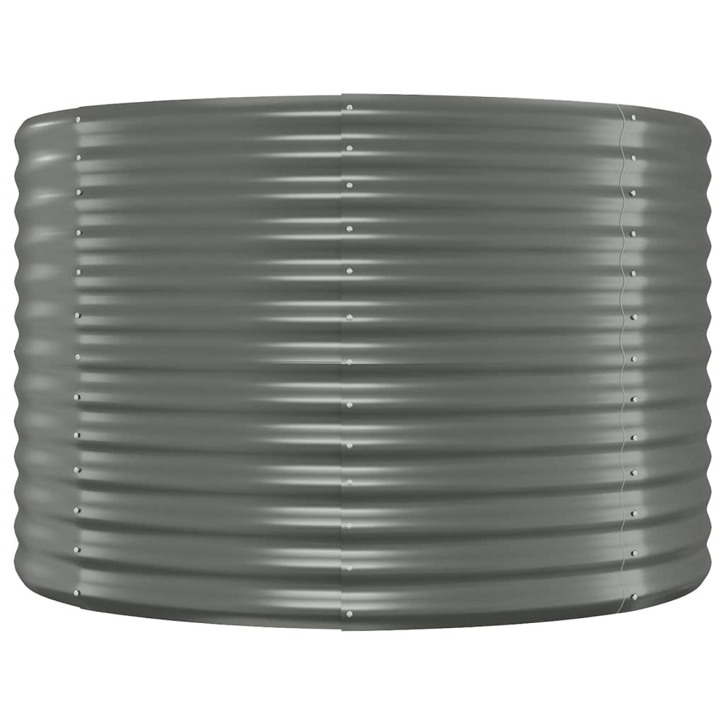 Sodo lovelis, pilkas, 100x100x68cm, plienas