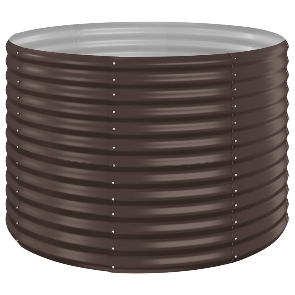 Sodo lovelis, rudas, 100x100x68cm, plienas
