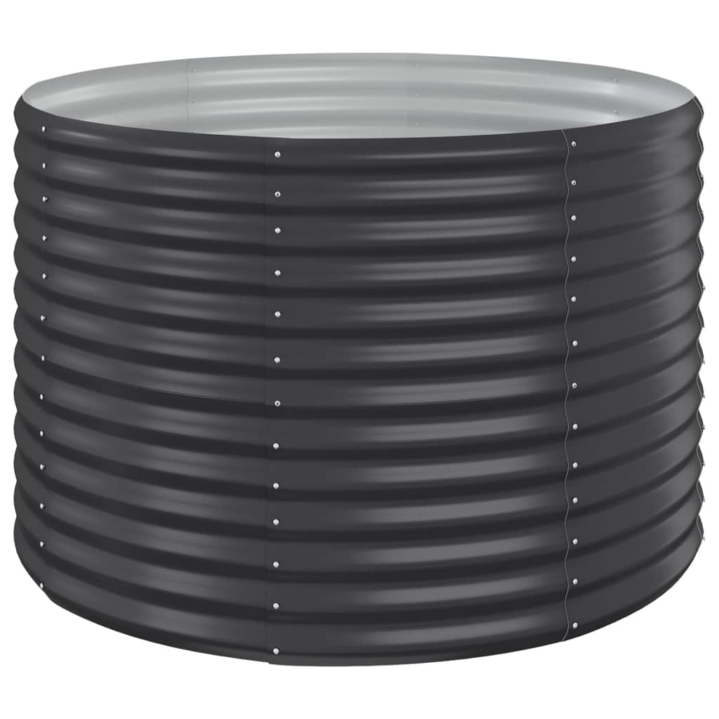 Sodo lovelis, antracito, 100x100x68cm, plienas