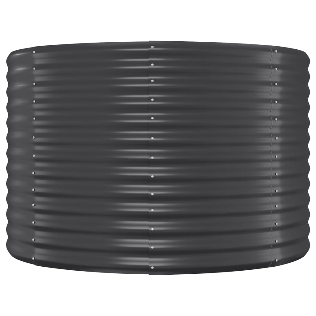 Sodo lovelis, antracito, 100x100x68cm, plienas