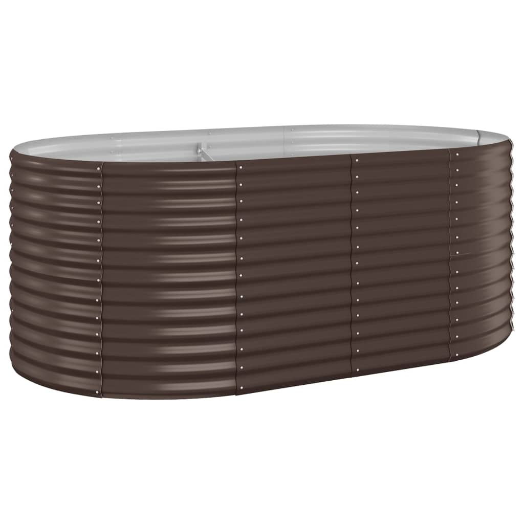 Sodo lovelis, rudas, 175x100x68cm, plienas