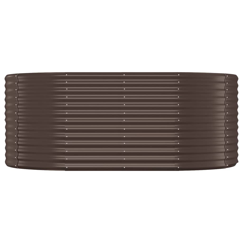 Sodo lovelis, rudas, 175x100x68cm, plienas