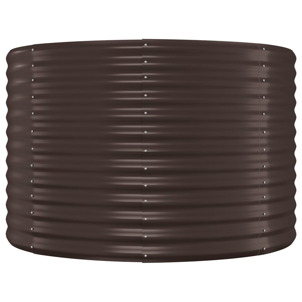 Sodo lovelis, rudas, 175x100x68cm, plienas
