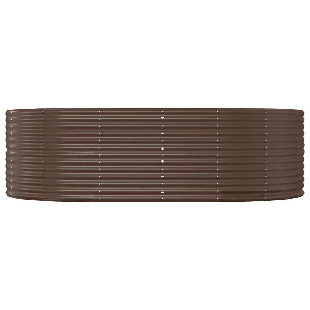 Sodo lovelis, rudas, 212x140x68cm, plienas
