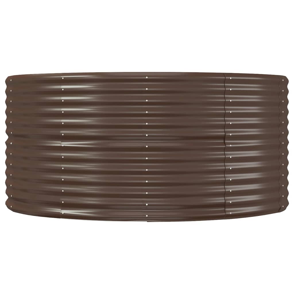 Sodo lovelis, rudas, 212x140x68cm, plienas
