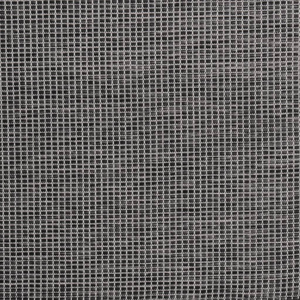 Lauko kilimėlis, pilkos spalvos, 120x170cm, plokščio pynimo